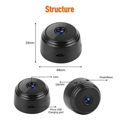 A9 HD Wifi Smart Monitor Surveillance Cameras Sensor Camcorder Web Video Home Safety Wireless Security - AMULET RING STORE