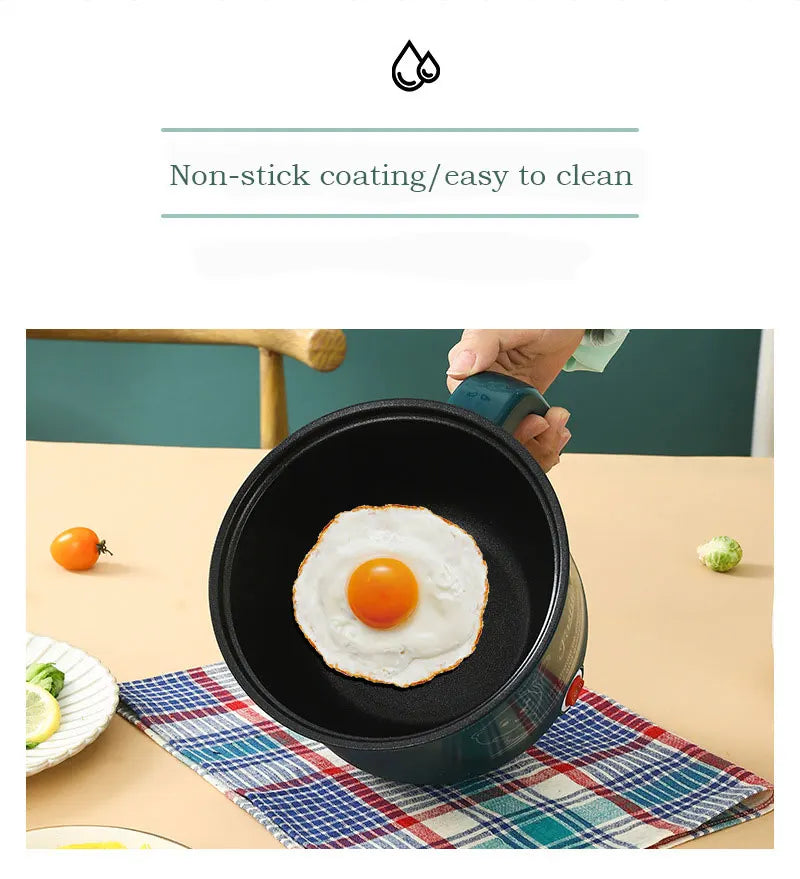 Mini Electric Cooker Non-stick Cooking 1-2 People Double Hot Pot steamer Hot Pot Multifunction Electric Cooker for Home 110V US - AMULET RING STORE