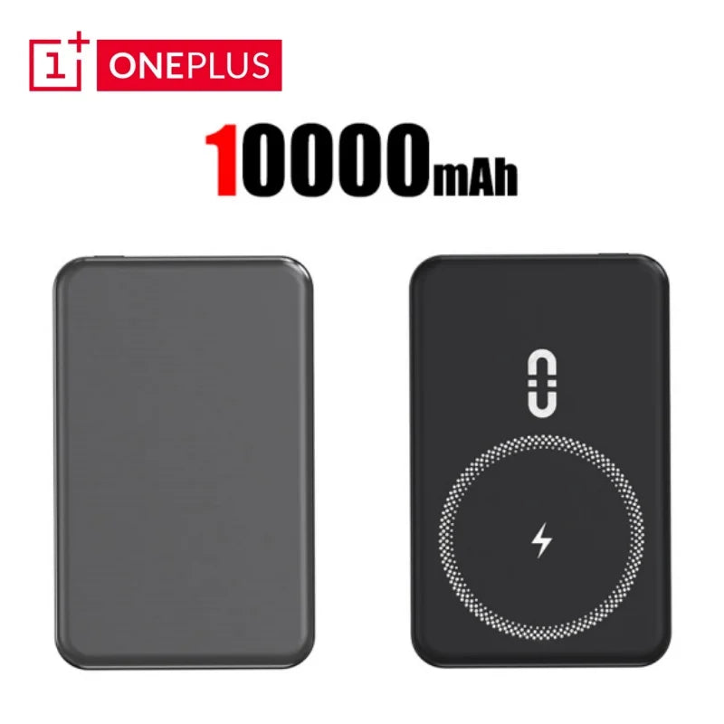 Oneplus 50000mAh Magnetic Power Bank Wireless Portable Charger Large Capacity Fast Charge Backup Battery For IPhone Samsung New - AMULET RING STORE
