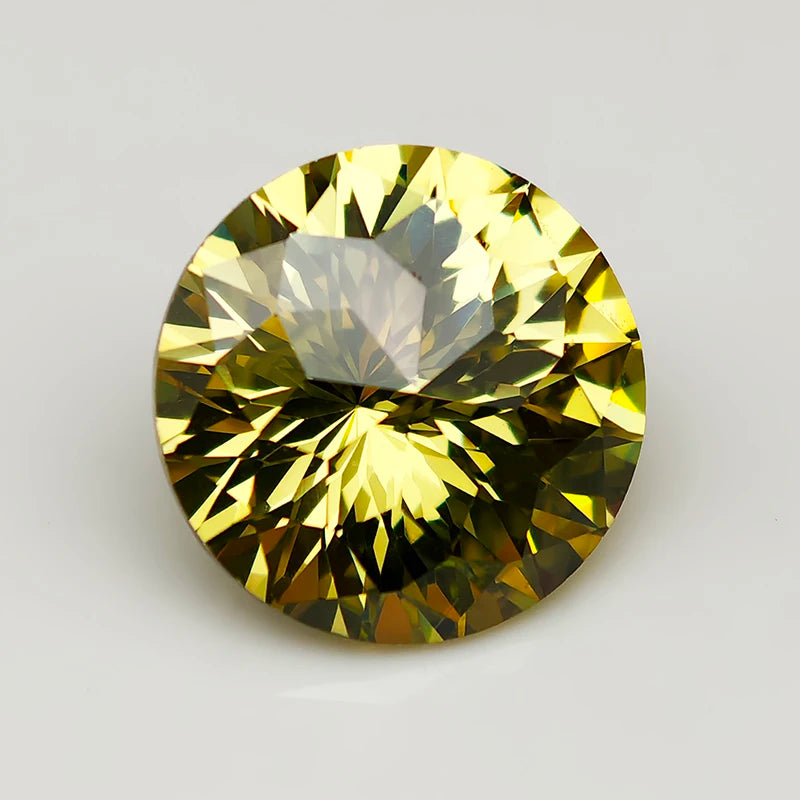 New 5A Quality Round Colored Empire Cut Cubic Zirconia Stones Loose Gemstone for Jewelry Making