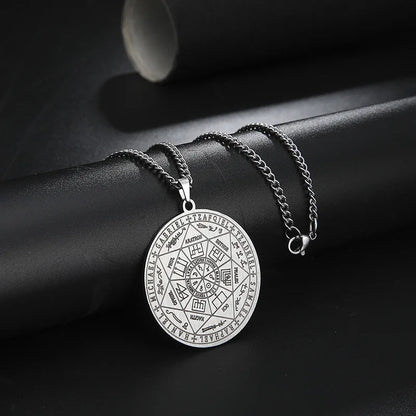 Seal of The 7 Archangels Pendant Necklaces for Men