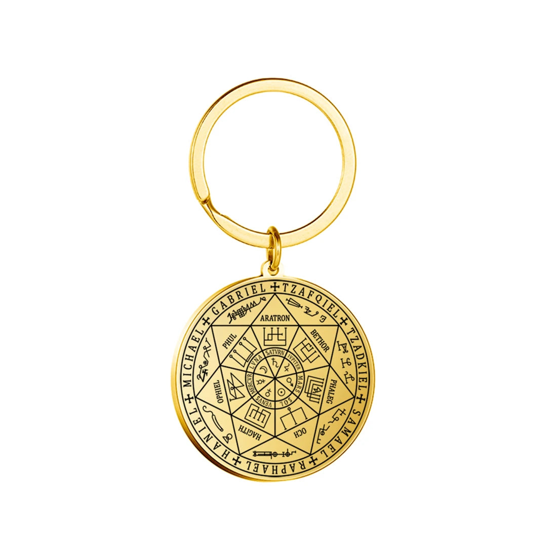 EUEAVAN The Seal of Seven Archangels Keychain