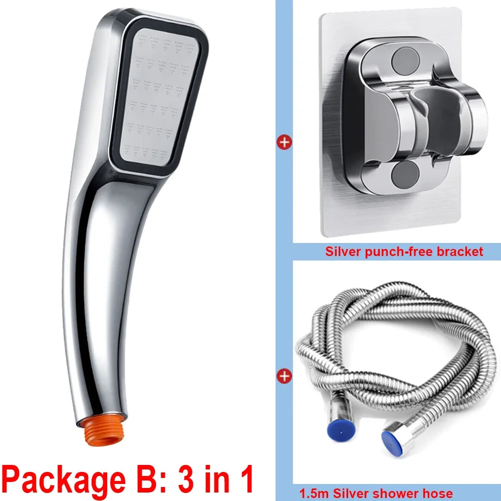 G1/2" Bathtub Shower Faucet Hot and Cold Water Mixing Valve Bathroom Set Countertop Mounted Chrome Plated Valve Bath Shower Set