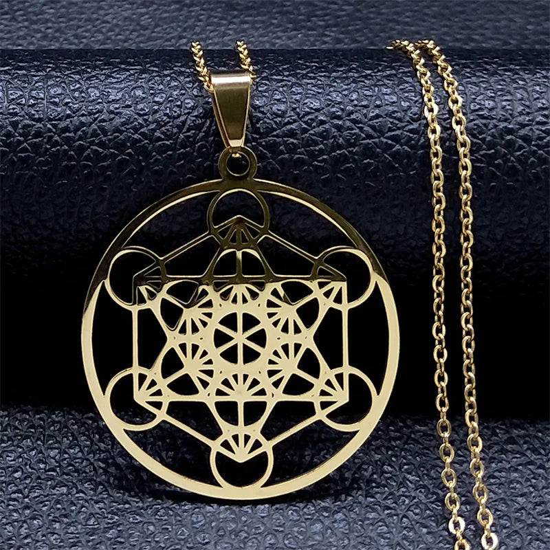 Seven Archangels Amulet Stainless Steel Necklaces Men