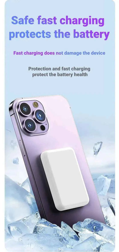 20000mAh Magnetic Power Bank Wireless PD 22.5W Fast Charger