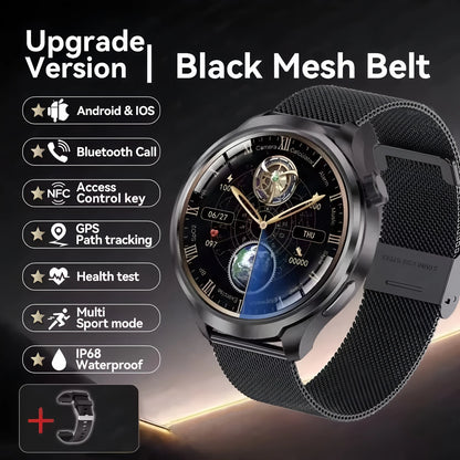 New For Men Women SmartWatch 1.61‘’ Amoled Phone Call Heart Rate GPS Tracker Sport Waterproof Smart Watch for IOS Android