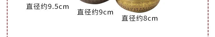 Nepal Handmade Tibetan Bowls Large Brass Singing Bowl Buddhist Meditation Sound Therapy Chakras Healing Sound Bowls Mindfulness - AMULET RING STORE