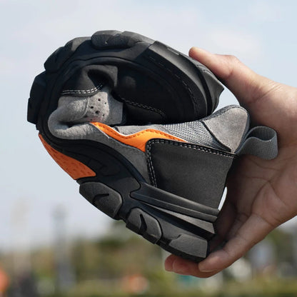 Men Safety Work Shoes Plastic Toe Safety Boots Fashion Lightweight Comfort Working Sneakers Anti-puncture Indestructible Shoes - AMULET RING STORE