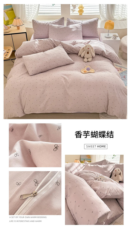 Cute Dog Printed Duvet Covet Set Brown Color Comforter Cover with Pillowcase for Kids Single/Queen/King housse de couette Full - AMULET RING STORE