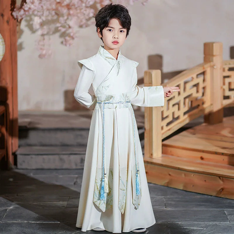 Long Sleeve Boy Hanfu Modern Dress Baby Cosplay Boys Outfit Ancient Stage Kids Clothing Vestidos Casual Children Chinese Costume