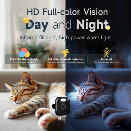 1/2PCS Window Camera - Replaces Outdoor Cameras | 2.4/5GHz Wi-Fi | 3MP Resolution | Full-Color Night Vision Through Window | - AMULET RING STORE