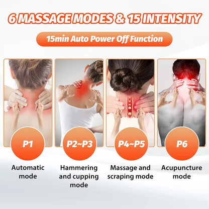 Xiaomi Mini Hanging Neck Massager Smart With Hot Pulse TENS Massage EMS Portable Muscle Stimulator Relax Shoulder Spine Kneading