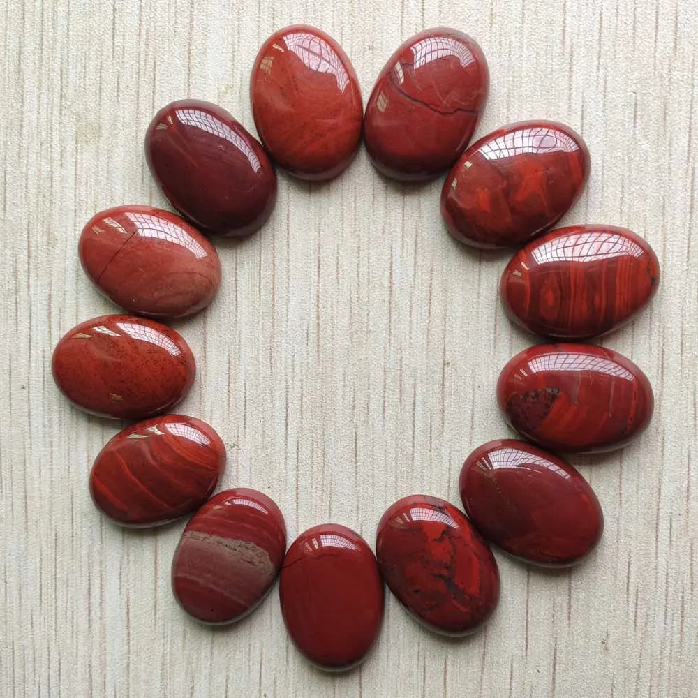 Fast shipping 20pcs/lot Wholesale 18x25mm 2022 hot sell natural stone mixed Oval CAB CABOCHON teardrop beads for jewelry making - AMULET RING STORE