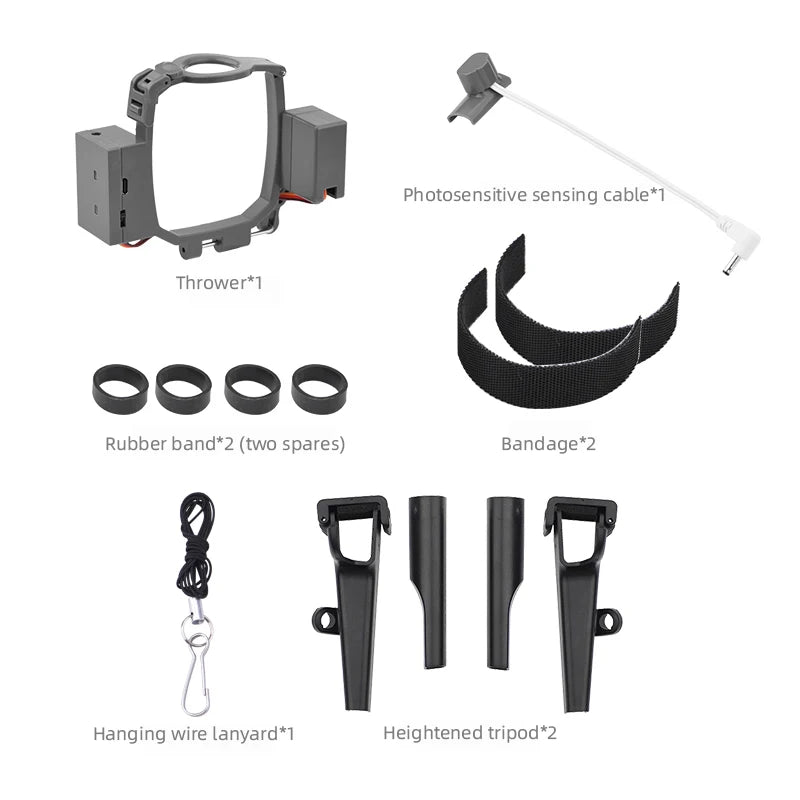 Airdrop System for DJI Mavic 3/2 Pro Zoom AIR 2 Mini 2/Mini 3 Drone Fishing Bait Wedding Ring Gift Deliver Life Rescue Thrower