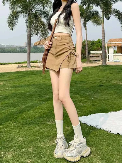 Sexy Culotte Denim Shorts for Women New In Jorts Y2k Harajuku Korean Style Youthful 2000s Clothes Classic Short Jean Pants Woman