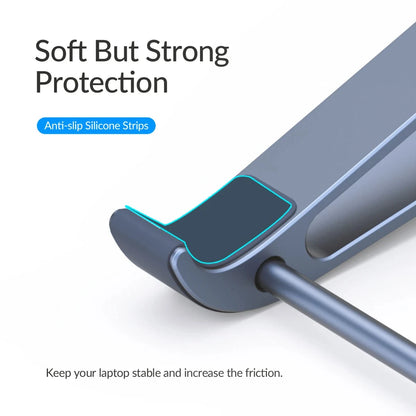 ORICO Laptop Stand Aluminium Laptop Stand Vertical Stand Notebook Desktop Holder Portable Tablet Stand for 13 to 17.4 inch Mac - AMULET RING STORE