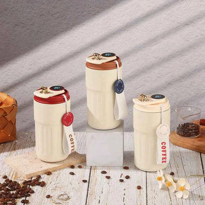 460ml Thermos Bottle Smart Display Temperature 316 Stainless Steel Vacuum Cup Office Coffee Cup Business Portable Thermal Mug