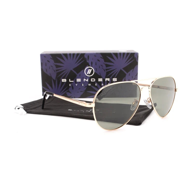 Blenders True Color Male and Female Pilot style Polarized Sunglasses Large Trendy Fashion Sunglasses