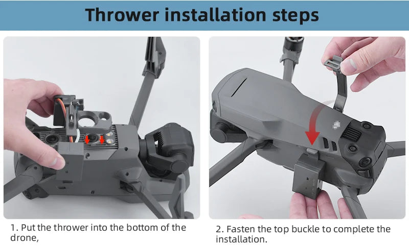 Airdrop System for DJI Mavic 3/2 Pro Zoom AIR 2 Mini 2/Mini 3 Drone Fishing Bait Wedding Ring Gift Deliver Life Rescue Thrower