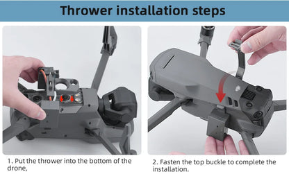 Airdrop System for DJI Mavic 3/2 Pro Zoom AIR 2 Mini 2/Mini 3 Drone Fishing Bait Wedding Ring Gift Deliver Life Rescue Thrower