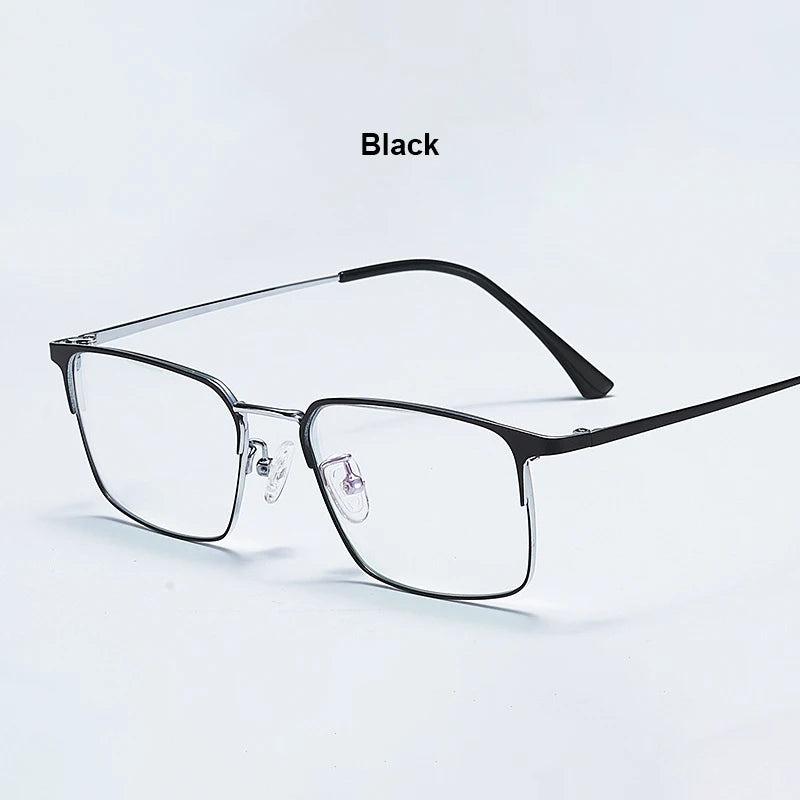Men Prescription Glasses Optics Lenses  Reading Glasses Women Blue Light Blocking Myopia Eyewear Metal Titanium Eyeglasses Frame