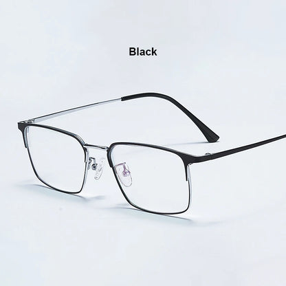 Men Prescription Glasses Optics Lenses  Reading Glasses Women Blue Light Blocking Myopia Eyewear Metal Titanium Eyeglasses Frame