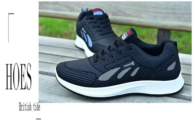 2025 new spring trend sports men's shoes Lace-up thick sole casual fashion shoes Large size Wear skid resistance - AMULET RING STORE