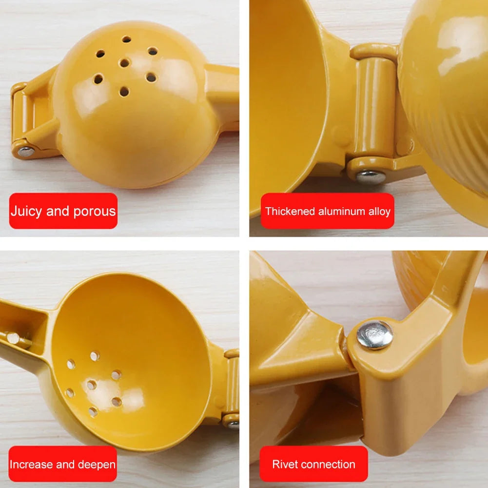 Lemon Squeezer Home Manual Lemon Squeezer Easy To Clean Portable Practical Kitchen Tool Sturdy Hand Lemon Juicer Max Extraction - AMULET RING STORE