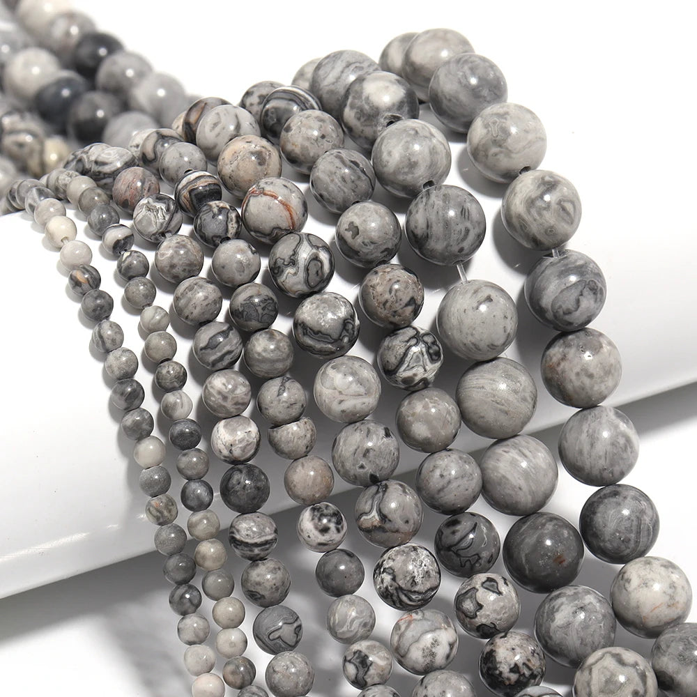 Natural Stone 4 6 8 10 12mm Round Tiger Eye Amethyst Agate Jades Stone Spacer Bead For Jewelry Making Diy Bracelet Needlework