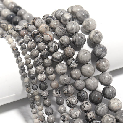 Natural Stone 4 6 8 10 12mm Round Tiger Eye Amethyst Agate Jades Stone Spacer Bead For Jewelry Making Diy Bracelet Needlework