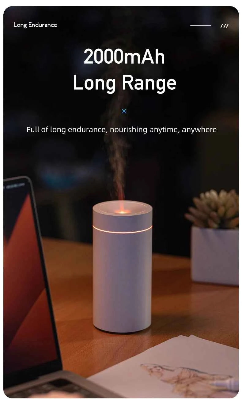 Colorful Car USB Mounted Diffuser Machine Mini Portable Automatic Spray Wireless Car Mounted Home Aromatherapy Humidifier