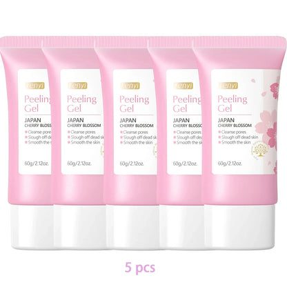 Sakura Face Deep Cleaning Exfoliating Gel Skin Care Whitening Moisturizer Repair Facial Scrub Skin Care 60g - AMULET RING STORE