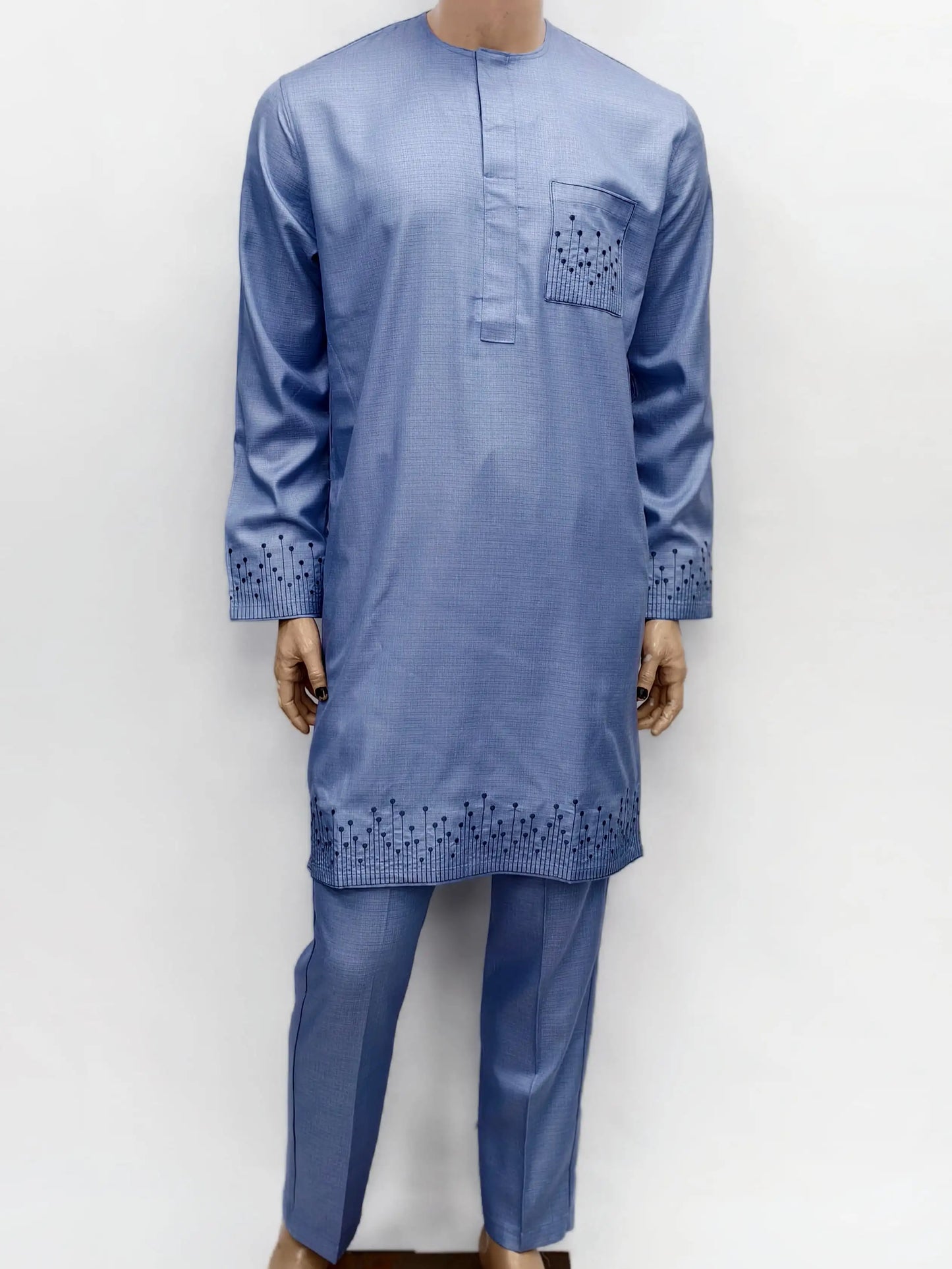 Arabian Jubba Thobe Ramadan Clothing Abaya Muslim Islamic Moroccan African Men's Nice Prayer Eid Robe Long Sleeve Embroidery