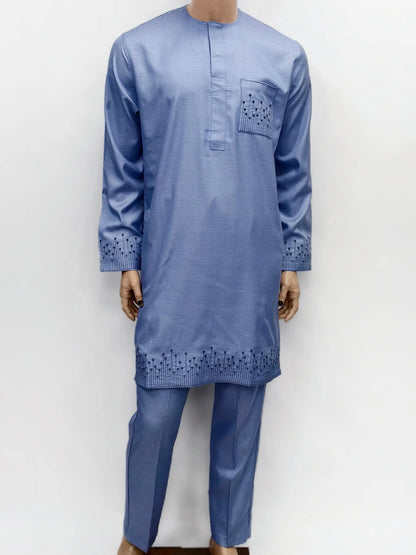 Arabian Jubba Thobe Ramadan Clothing Abaya Muslim Islamic Moroccan African Men's Nice Prayer Eid Robe Long Sleeve Embroidery