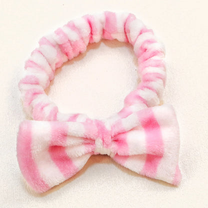 Fashion Coral Fleece Headbands Soft Elastic Spa Facial Hairband Girls Wash Face Head Wear Makeup Headband Women Hair Accessories - AMULET RING STORE