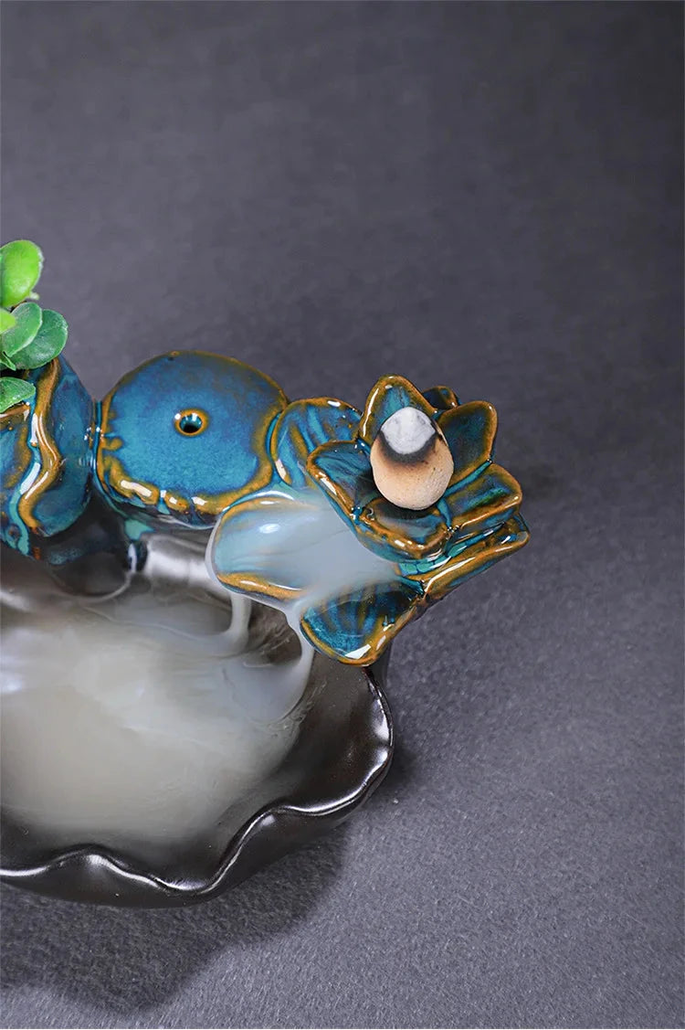 Backflow Incense Furnace, Aromatherapy Furnace, Hydroponic Cultivation of Green Plants, Home Religious Articles, Decor Line - AMULET RING STORE