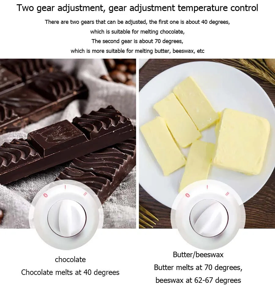 Chocolate Candy Melting Pot Electric Chocolate Fountain Fondue Chocolate Melt Pot Melter Machine DIY Kitchen Tool Handmade soap - AMULET RING STORE
