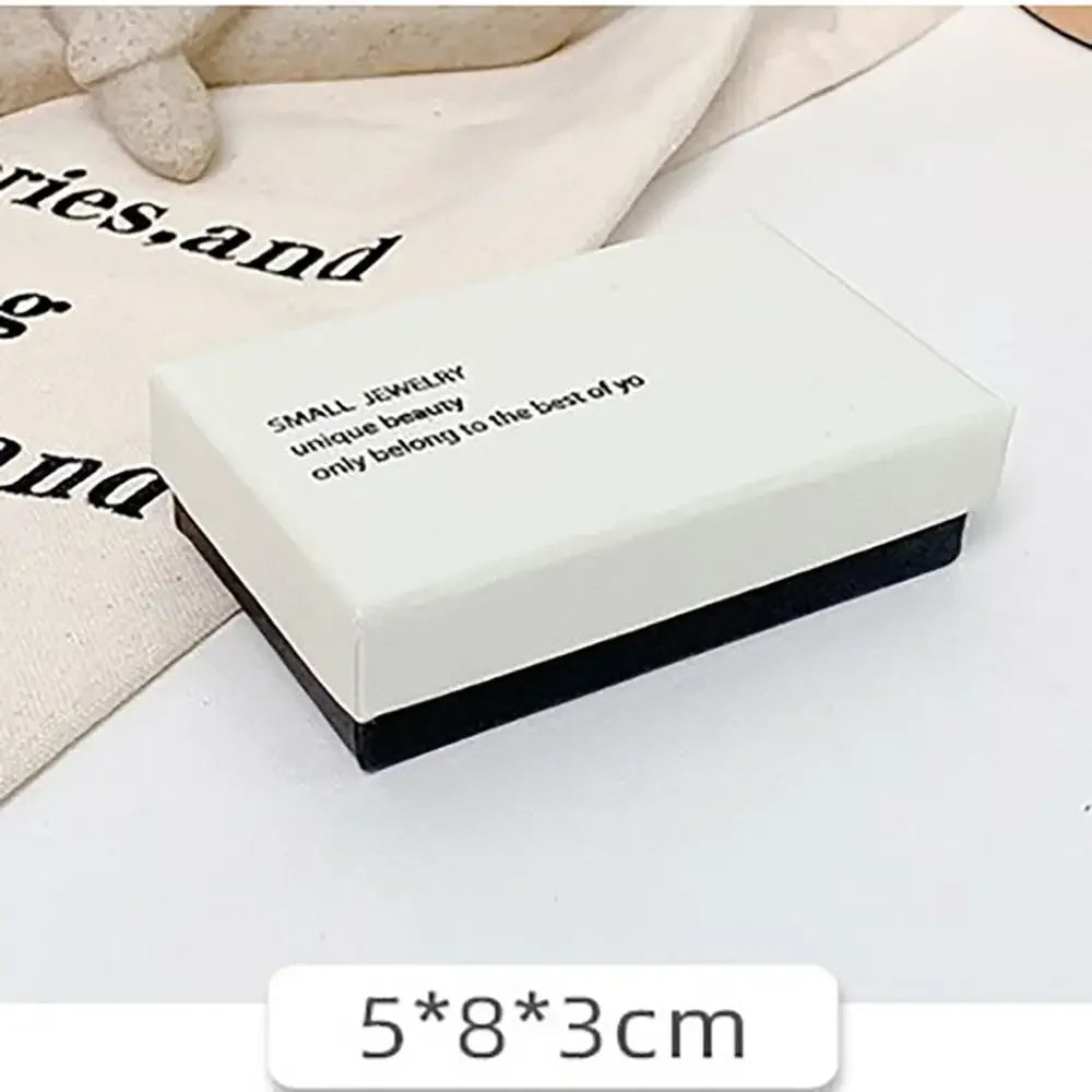 Simple Jewelry Box Earnail Ring Bracelet Necklace Gray Black Paper Jewelry Display Case Jewelry Organizer Box - AMULET RING STORE