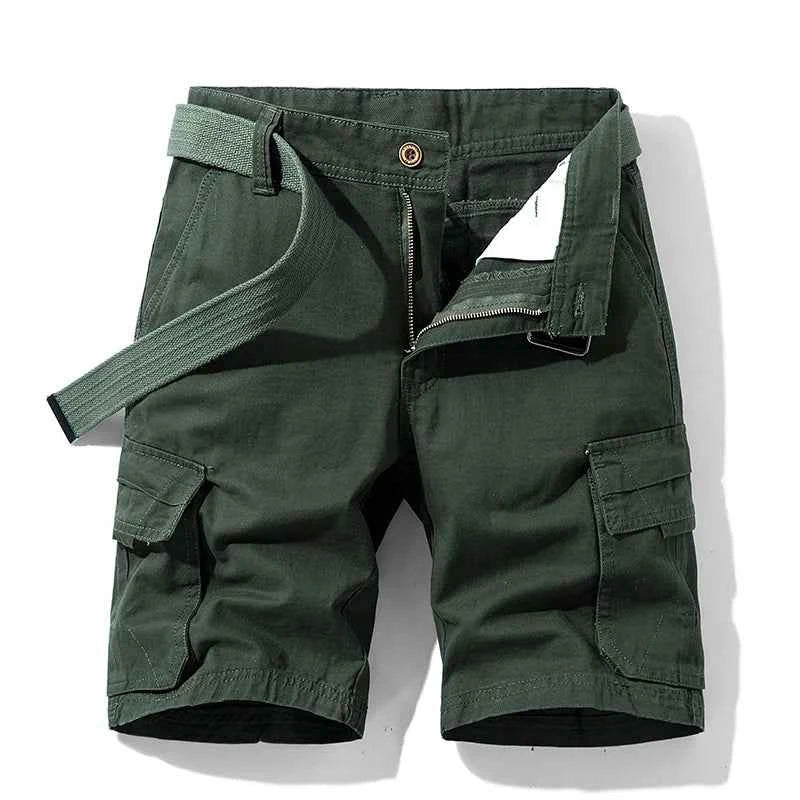 Summer Man Cotton Cargo Shorts Mens Jogger Sport Casual Shorts Male Multi Pocket Streetwear Outdoor Fashion Shorts Pants Trouser