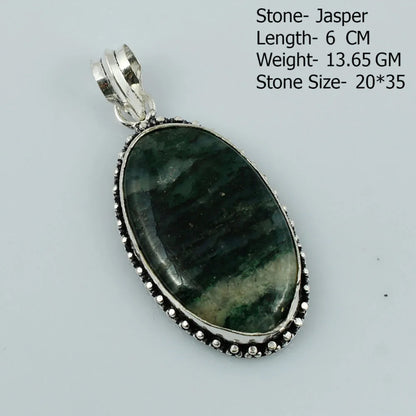 Genuine  Jasper Sodalite  Agate Turquoise   Pendant