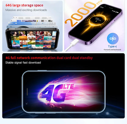 SOYES XS16/XS15 Mini Android Smartphone 3G/4G Network 2GB RAM 16GB ROM 3" Display 5MP Camera Dual SIM With Play Store WhatsAPP - AMULET RING STORE