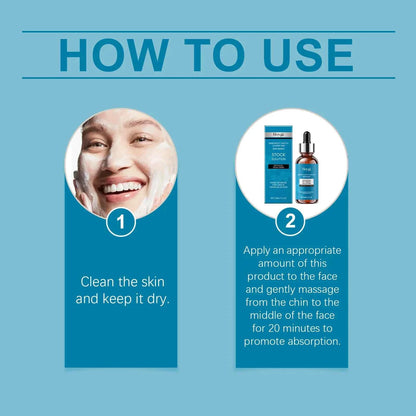 Collagen Facial Serum Hydrating Brightening Essence, Under Eye Wrinkle Care Gentle Anti-Aging Concentrate for All Skin Types