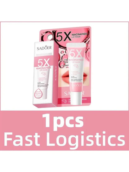 Exfoliating Lip Treatment Mask Gloss - Lightening Melanin Dark Lip Balm Remove Pink Moisturizing Reduce Lip Lines Improve Drynes - AMULET RING STORE