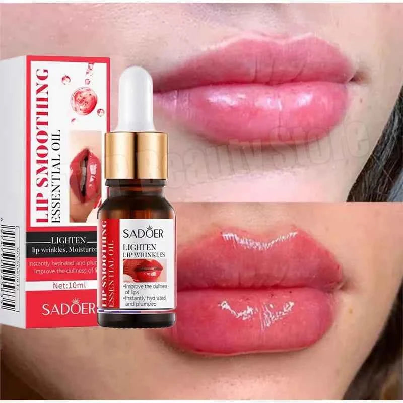 Lip Booster Plumping Serum Oil Hyaluronate Acid Moisturizing Sexy Enhancer Non-Irritating Brighten Fade Lines Plump Products