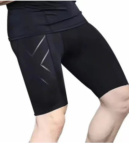 Sports leggings for men and women, fitness yoga, running, athletics, off-road, sweat wicking, quick drying five quarter pants