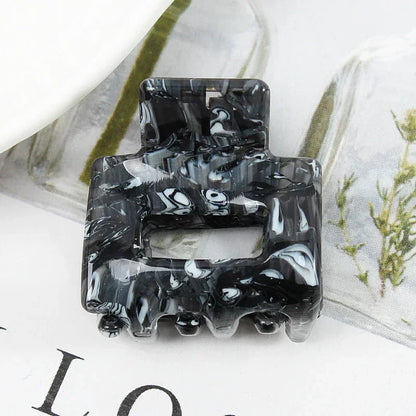 Bgffuy Leopard Korea Acetate Hollow Colorful Mini Hair Claws Crab Hair Clips for Child Girls Hairpins Hair Accessories Barrettes