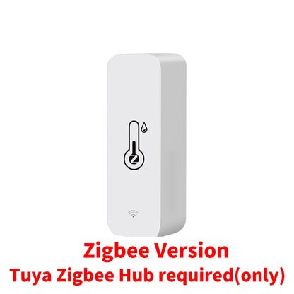 Tuya Zigbee/WiFi Temperature And Humidity Sensor Indoor Smart Home Smart Life Work With Alexa Google Assistant voice control - AMULET RING STORE
