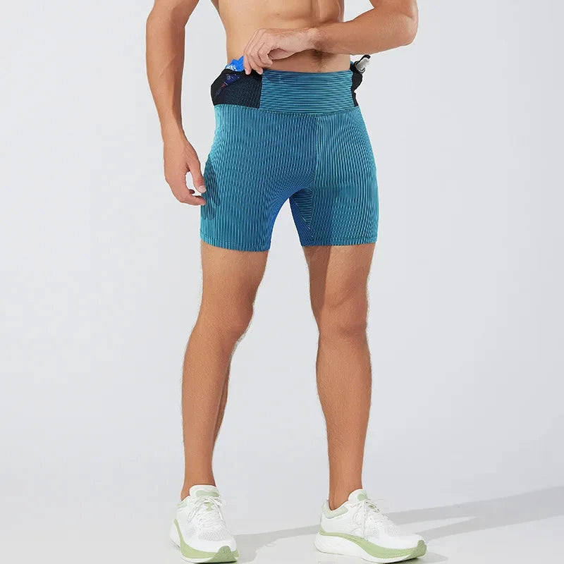 High Elasticity Men's & Women's Yoga Workout Shorts Two-Layer Moisture-Wicking, Ideal for Running and Fitness Enthusiasts!