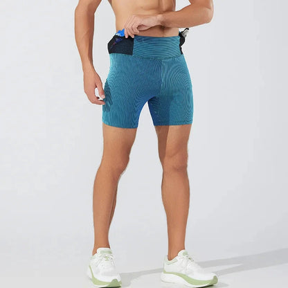 High Elasticity Men's & Women's Yoga Workout Shorts Two-Layer Moisture-Wicking, Ideal for Running and Fitness Enthusiasts!
