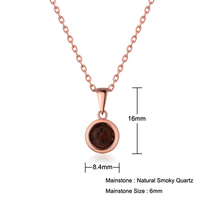 LAYA 925 Sterling Silver Natural Amethyst Bezel Setting Pendant Necklace For Women Original Fashion Jewelry 2025 Trend